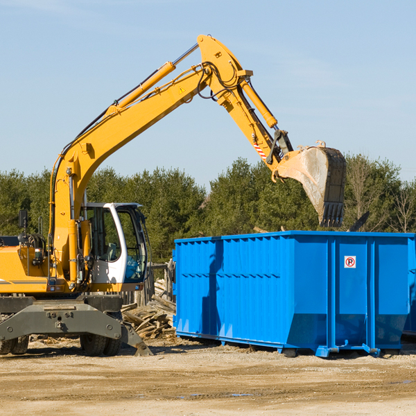 can i choose the location where the residential dumpster will be placed in Denison TX